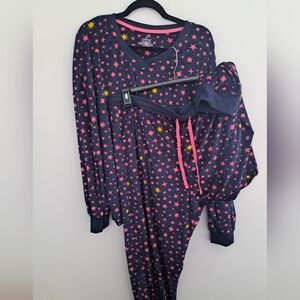 Cuddl Duds Starry Pajama Set XXL (Fits XL-XXL Imo, Tried It On And Ripped Tags)